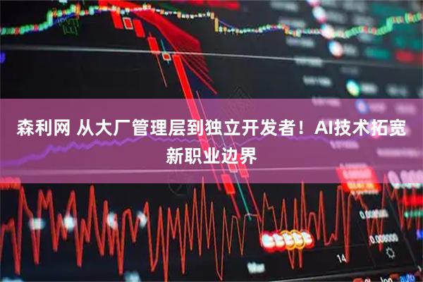 森利网 从大厂管理层到独立开发者！AI技术拓宽新职业边界
