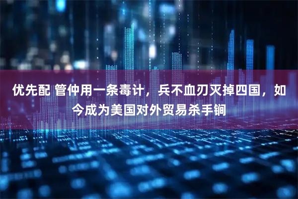 优先配 管仲用一条毒计，兵不血刃灭掉四国，如今成为美国对外贸易杀手锏