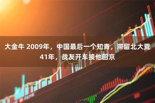 大金牛 2009年，中国最后一个知青，滞留北大荒41年，战友开车接他回京