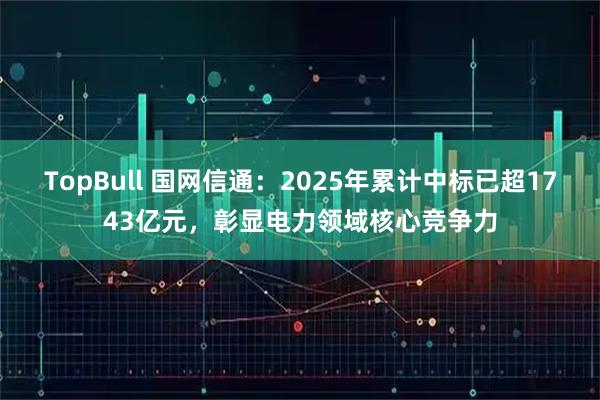 TopBull 国网信通：2025年累计中标已超1743亿元，彰显电力领域核心竞争力